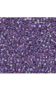 Miyuki delica Beads 11/0 - Sparkling purple lined crystal ab DB-1754